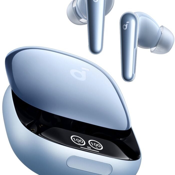 soundcore by Anker Liberty 4 Pro - Draadloze Oordopjes - Noise Cancelling Earbuds - High-Resolution Sound - Wireless - Blue