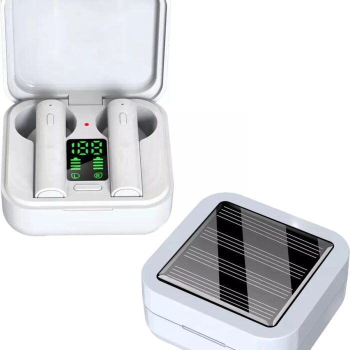 Denver Draadloze Oordopjes - Solar Oplaadcase - Bluetooth - Belfunctie - Touch bediening - Draadloze Oortjes- TWS62 - Wit