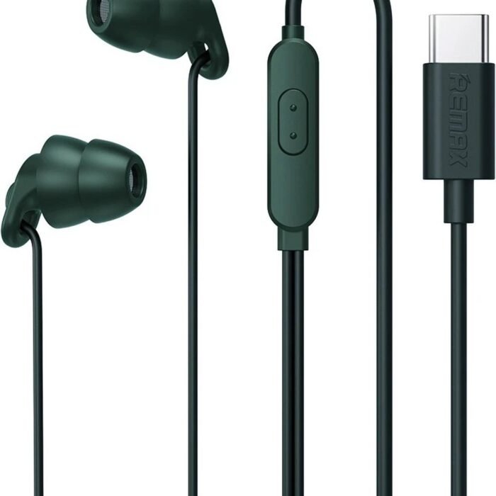DrPhone SilencePro - Comfortabele USB-C - In-Ear Oordoppen met Passieve Ruisonderdrukking en Kristalhelder Geluid – Groen