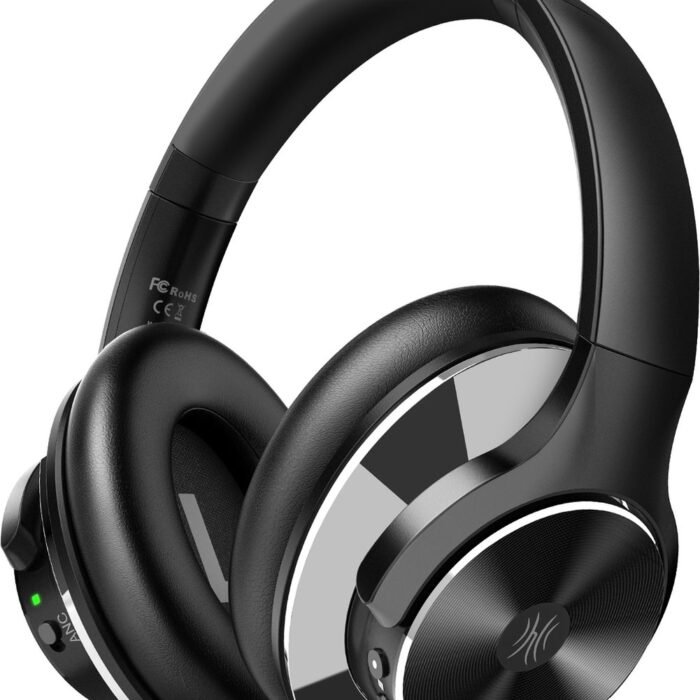 OneOdio A10 - ANC Bluetooth Headphone - Draadloze Over-Ear Koptelefoon - Active Noise Cancelling - Microfoon - Incl. Carry Case, USB & Aux Kabel - 40 Uur Afspeeltijd
