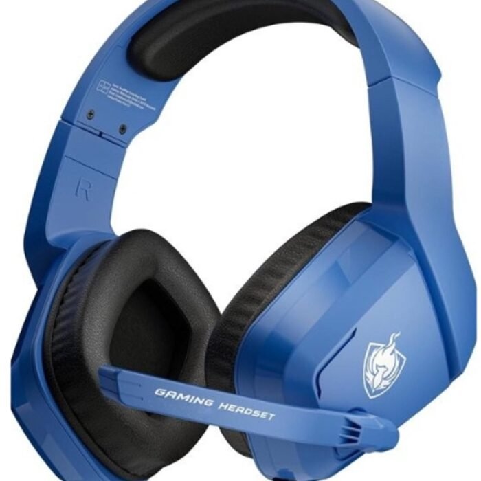 StayPowered Gaming Headset - Meeslepend 3D Surround Sound voor Ultieme Game-ervaring - Ruisonderdrukking - Omni Directionele Microfoon - Compatibel met PS5/PC/Xbox - Verstelbare Hoofdband - Blauw - Levering Sneller dan Aangegeven!