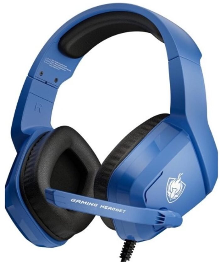 StayPowered Gaming Headset - Meeslepend 3D Surround Sound voor Ultieme Game-ervaring - Ruisonderdrukking - Omni Directionele Microfoon - Compatibel met PS5/PC/Xbox - Verstelbare Hoofdband - Blauw - Levering Sneller dan Aangegeven!