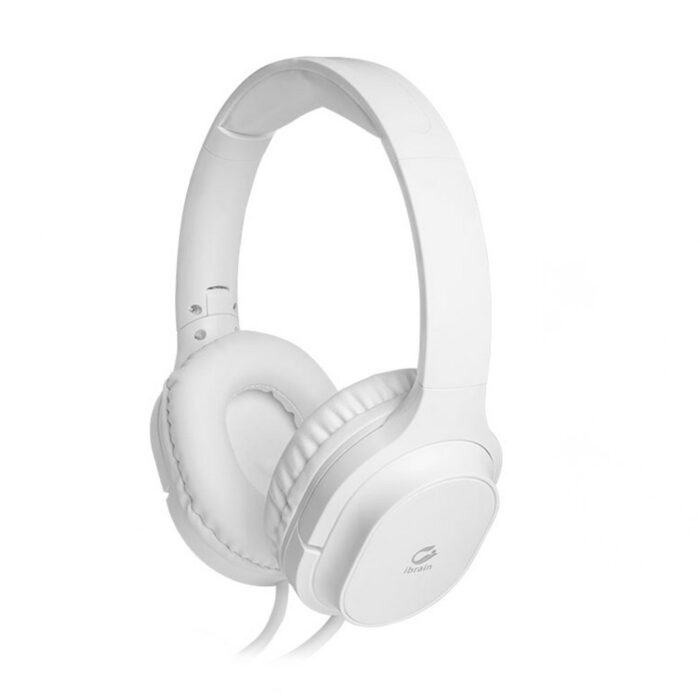 Anti straling Air Tube Koptelefoon Over-Ear HA08W – iBrain Wit - 3.5mm Jack