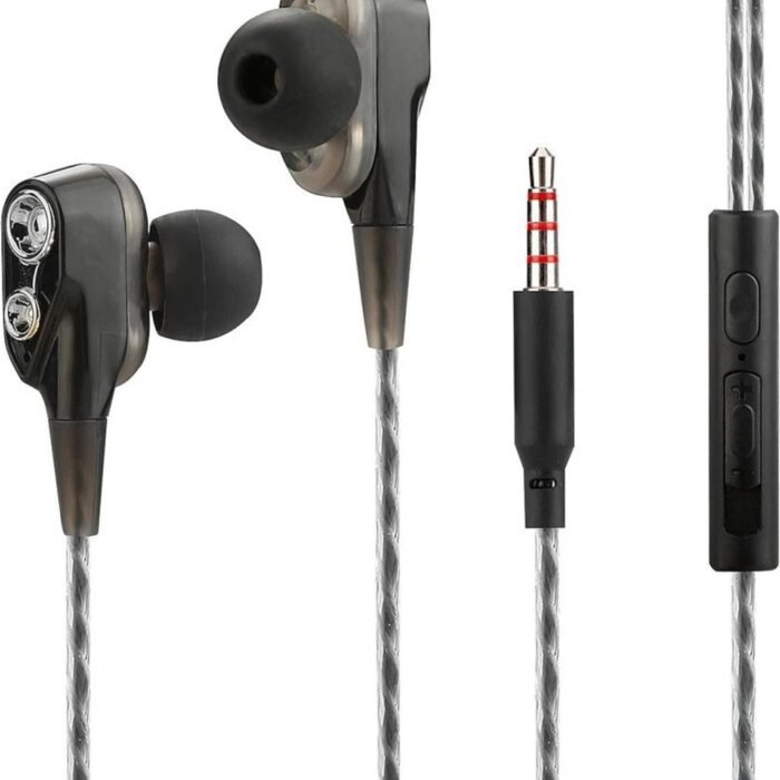 Fontastic 255144 In-Ear Headset - Oordopjes - HD Geluid - Dual Driver - Zwart