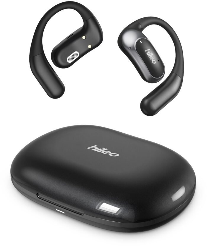 hileo hi95 - Draadloze Oordopjes met Oplaadcase – Zwart - Sport - Open-Ear comfort - Bluetooth V5.4 oordopjes – Draadloze oortjes – Geschikt voor IOS/Android