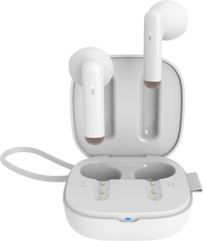 oortjes draadloos - Bluetooth Oortjes - Earpods - semi in-ear A18 Geschikt voor Apple & Android - Wit - Ntech