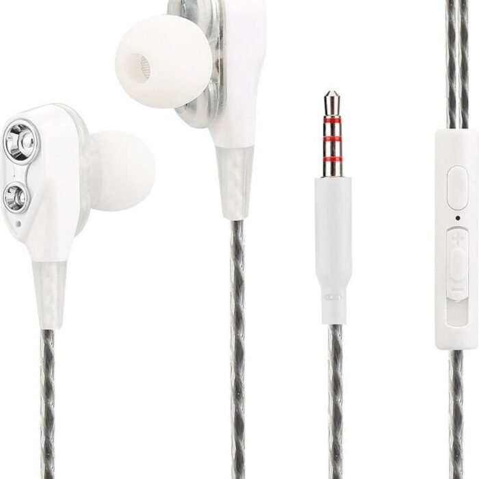 Fontastic 255151 In-Ear Headset - Oordopjes - HD Geluid - Dual Driver - Wit