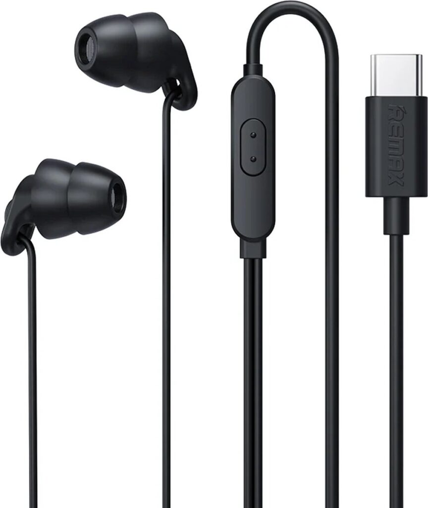 DrPhone SilencePro - Comfortabele USB-C - In-Ear Oordoppen met Passieve Ruisonderdrukking en Kristalhelder Geluid – Zwart
