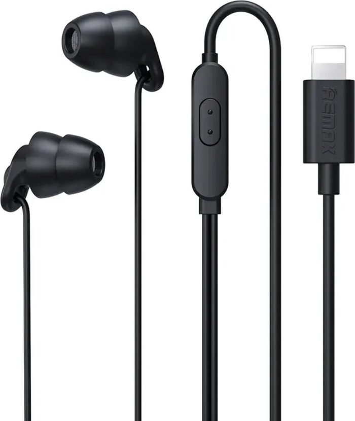 DrPhone SilencePro - Comfortabele Lightning - In-Ear Oordoppen met Passieve Ruisonderdrukking en Kristalhelder Geluid – Zwart