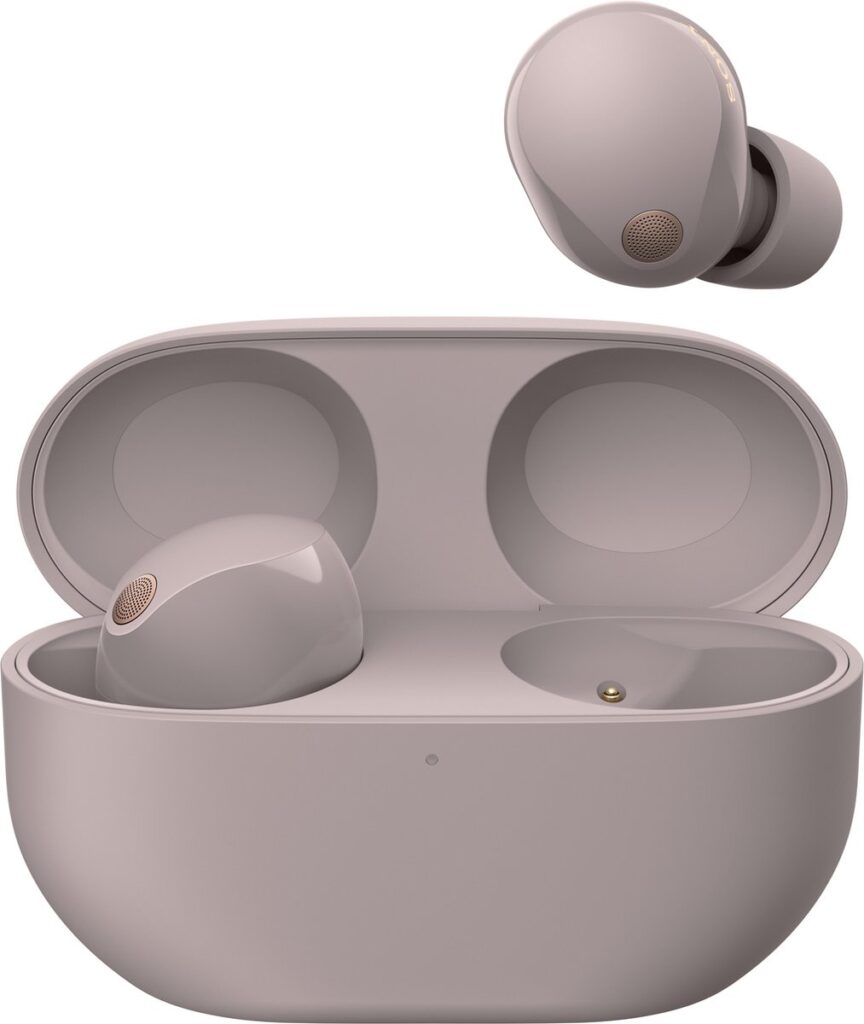 Sony WF-1000XM5 - Volledig draadloze oordopjes met Noise Cancelling - Smoky Pink / Roze