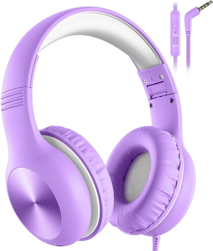 ApexArte® Koptelefoon Kinderen met Draad - Gaming Headset - Paars