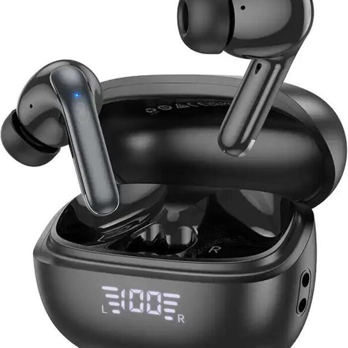 Hoco EQ5 Headset ANC/ENC Bluetooth TWS Earbuds met Display Zwart