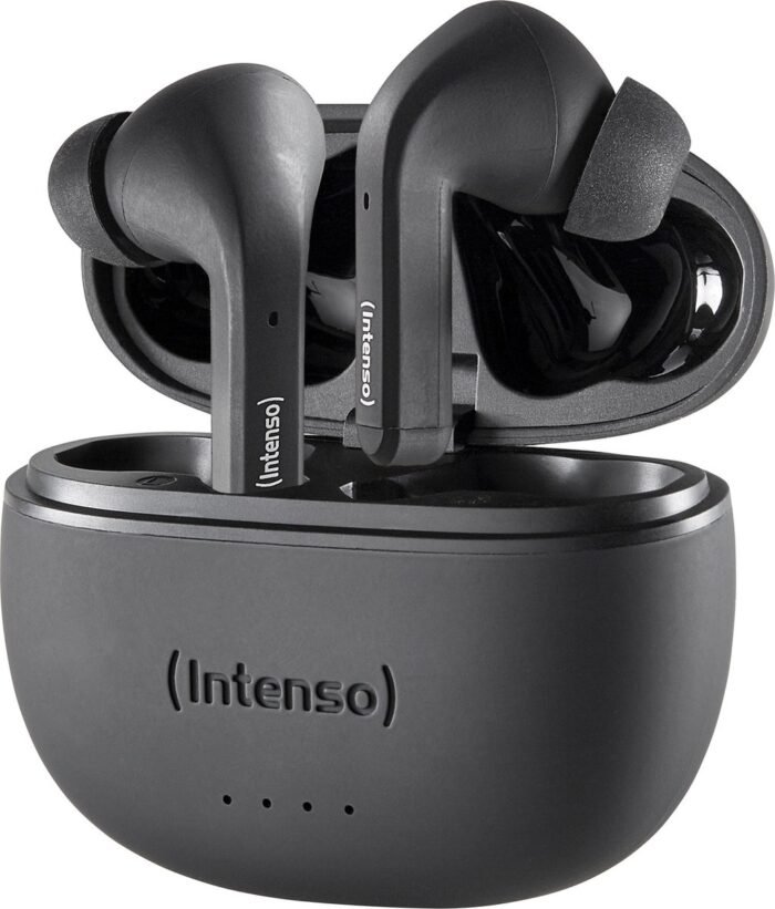 (Intenso) Buds T300A True Wireless (TWS) Bluetooth in-ear headphones met actieve ruisonderdrukking (ANC) - zwart (3720300)