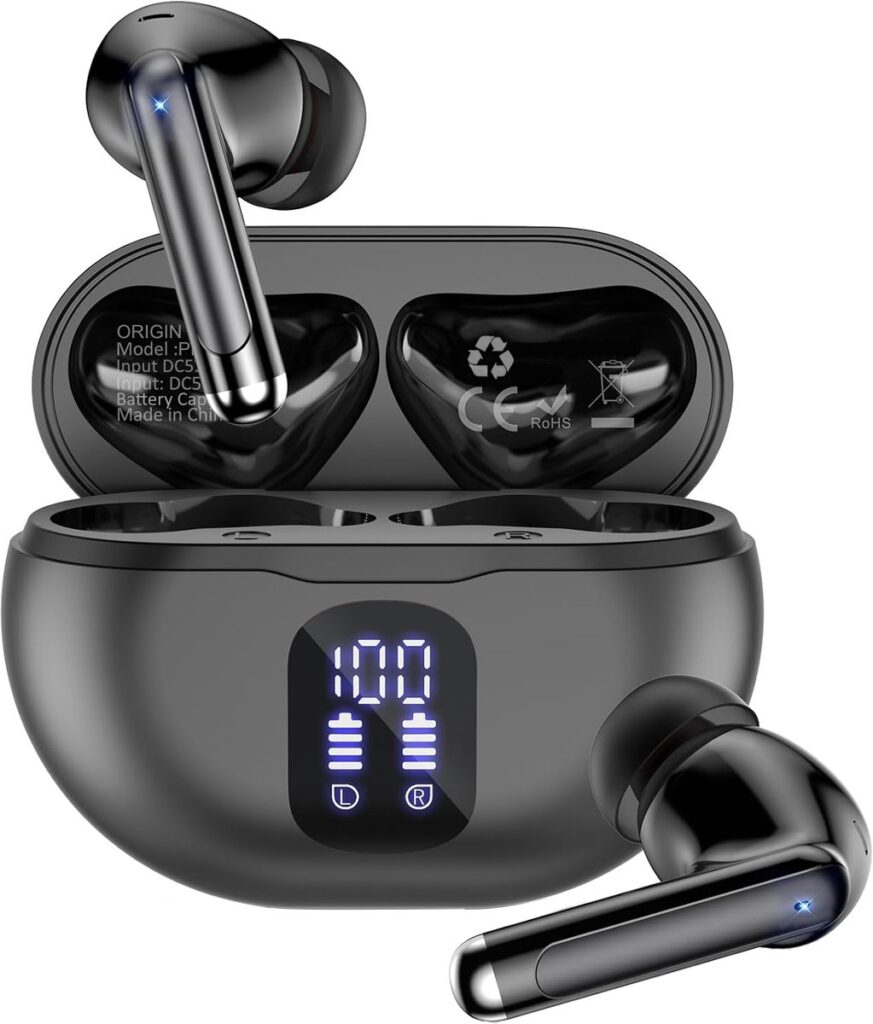 ORIGIN™ Pro 500 Draadloze Oordopjes - Bluetooth 5.4 Oortjes - Active Noise Cancelling - ANC/ENC - HiFi - Earbuds geschikt voor vrijwel alle Smartphones en Laptops