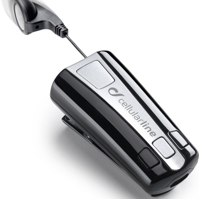 Cellularline BTCLIPARDP hoofdtelefoon/headset In-ear Zwart, Zilver