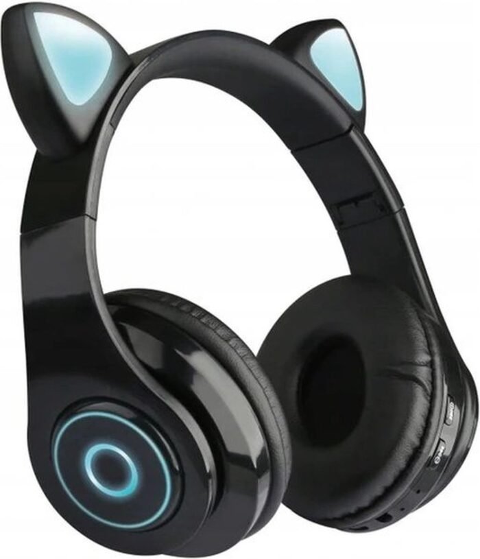 Cat Wireless Stereo Koptelefoon - Over Ear Headset - Hifi Stereo Bass - Katten Oortjes - Zwart