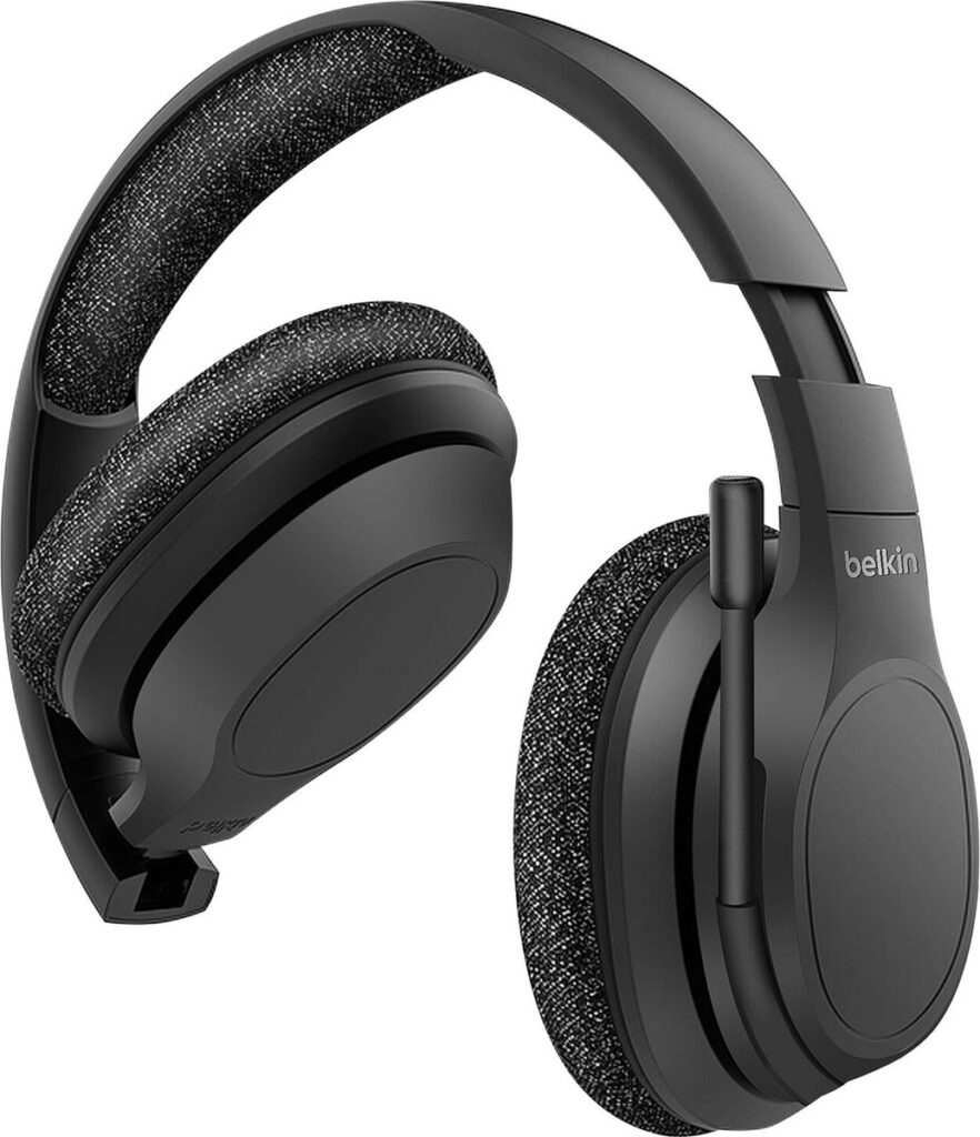 Belkin, Hoofdtelefoon Draadloze ruisonderdrukkende microfoon - SoundForm Adapt Edition, Zwart