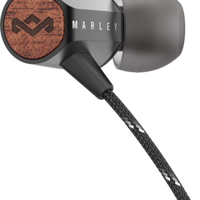 House of Marley Uplift 2 bedrade oordopjes - inear koptelefoon met microfoon - duurzaamheid - zwart