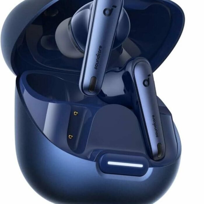 soundcore by Anker Liberty 4 NC Draadloze Oordopjes Blauw - Earbuds - Active Noise Cancelling tot 98.5%, Multipoint Connection, 50 uur accuduur, Bluetooth 5.3, IPX4 spatwaterbestendig, HiRes Certified