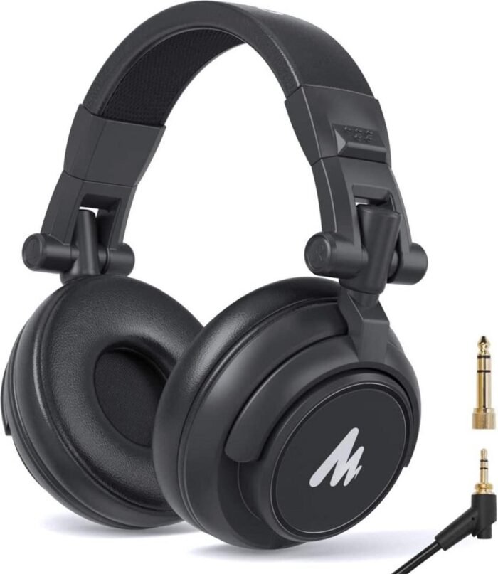 Maono MH601 DJ Koptelefoon met draad - Studio Koptelefoon - Over Ear - Hoofdtelefoon - Zwart