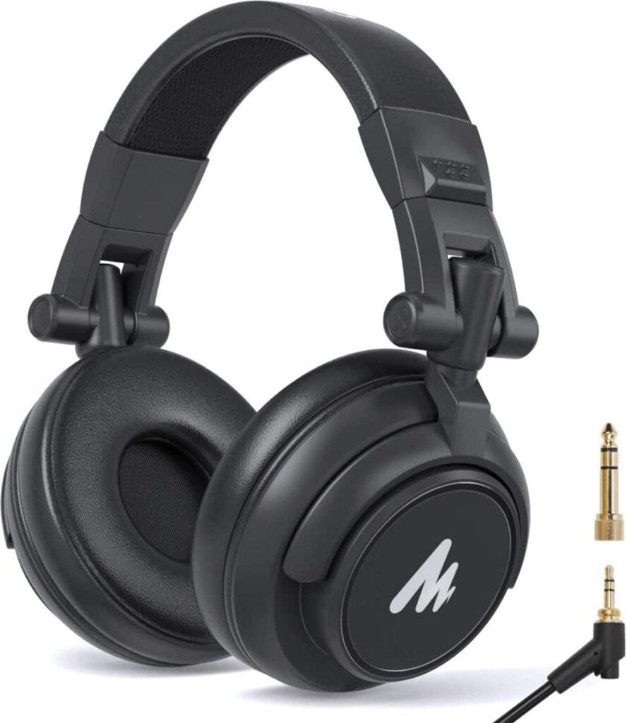 Maono MH601 DJ Koptelefoon met draad - Studio Koptelefoon - Over Ear - Hoofdtelefoon - Zwart