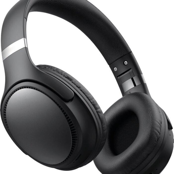 Koptelefoon Bluetooth - Draadloze Koptelefoon - Koptelefoon Draadloos met Microfoon - 55+ Uur Batterijduur - Over Ear - Passieve Noise Cancelling - Inklapbaar - Zwart