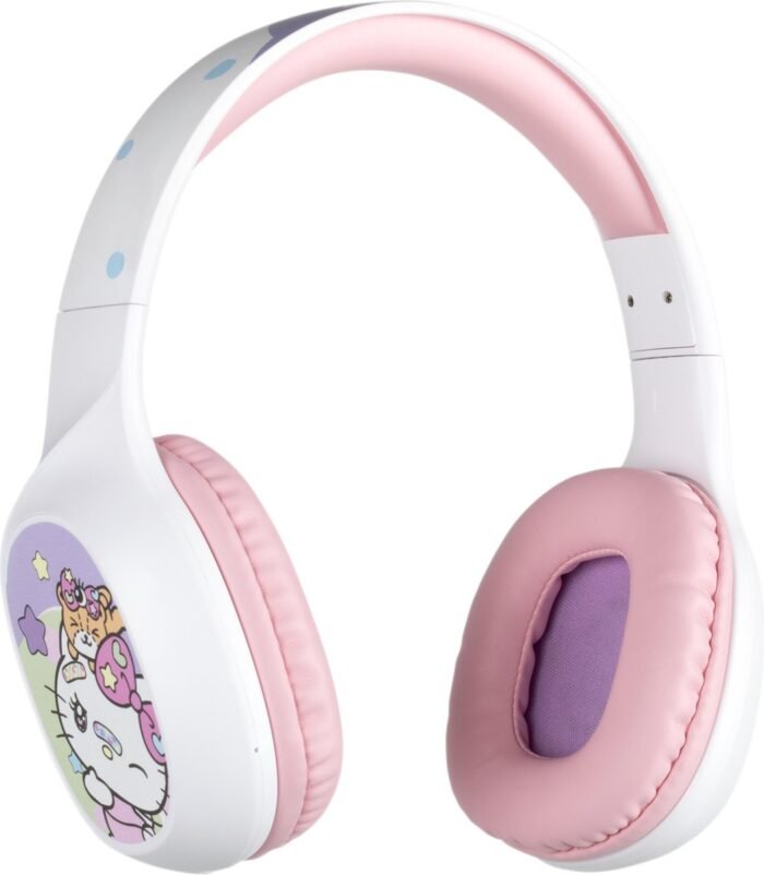 Hello Kitty - draadloze over-ear koptelefoon - 30 uur speeltijd - microfoon - bluetooth 5.3 - verstelbaar