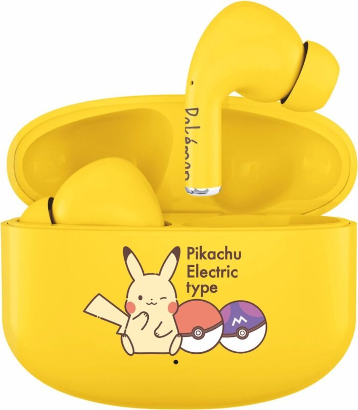 Pokémon - Electric - draadloze oordopjes - met oplaadcase - touch control - extra eartips - TWS earpods bluetooth