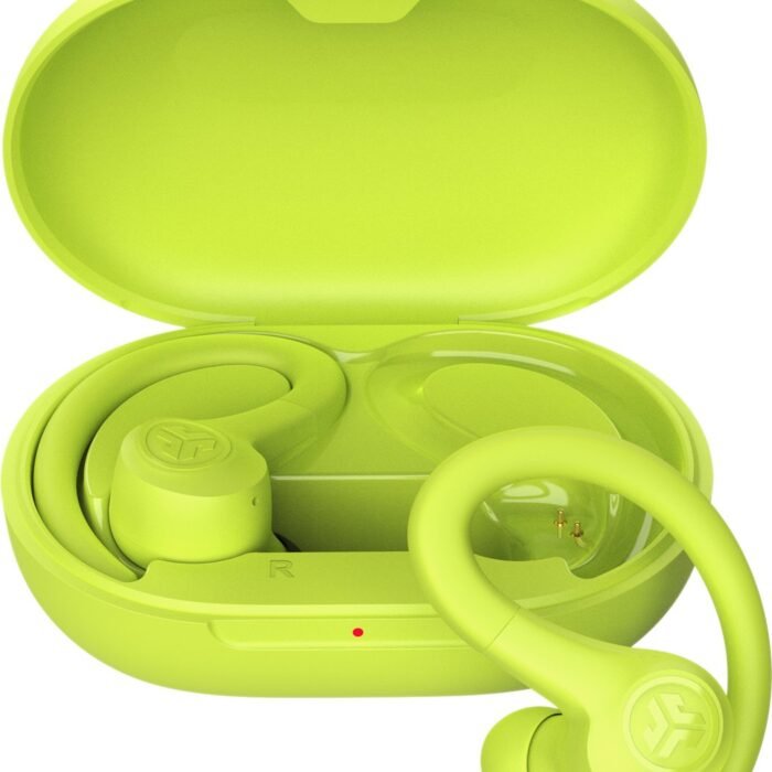 JLAB GO Sport Draadloze Oordopjes – Oortjes draadloos - Bluetooth - 35 uur speeltijd - IP55 Waterbestendig - Aanpasbare EQ3 instellingen - Hardlopen - Geel