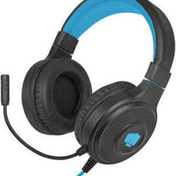 HEADSET FURY WARHAWK MET MICROFOON RGB VERLICHTING ZWART-BLAUW