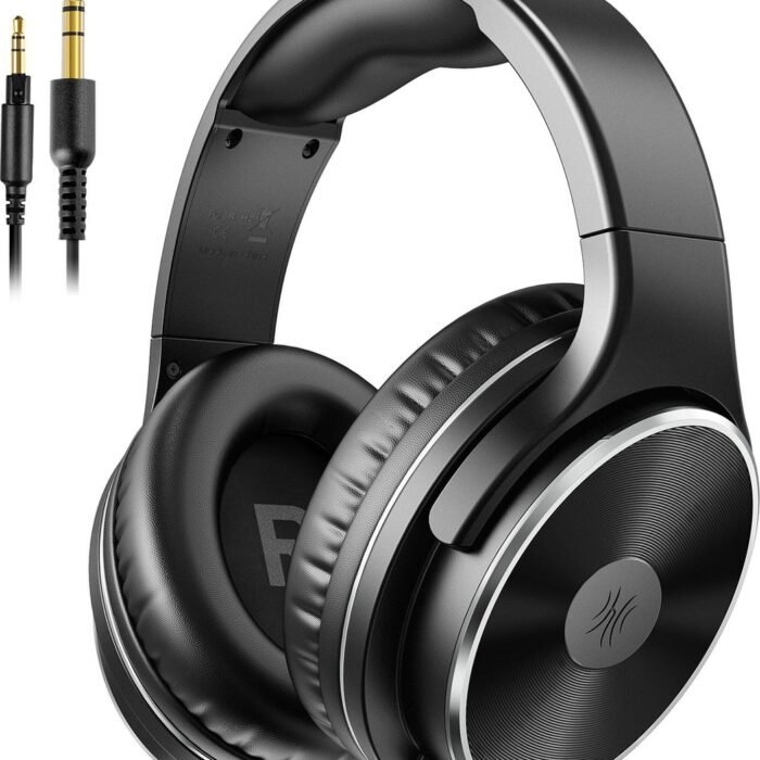 OneOdio Studio HiFi - koptelefoon met microfoon - extra lange kabel - muziek|studio|DJ (zwart)