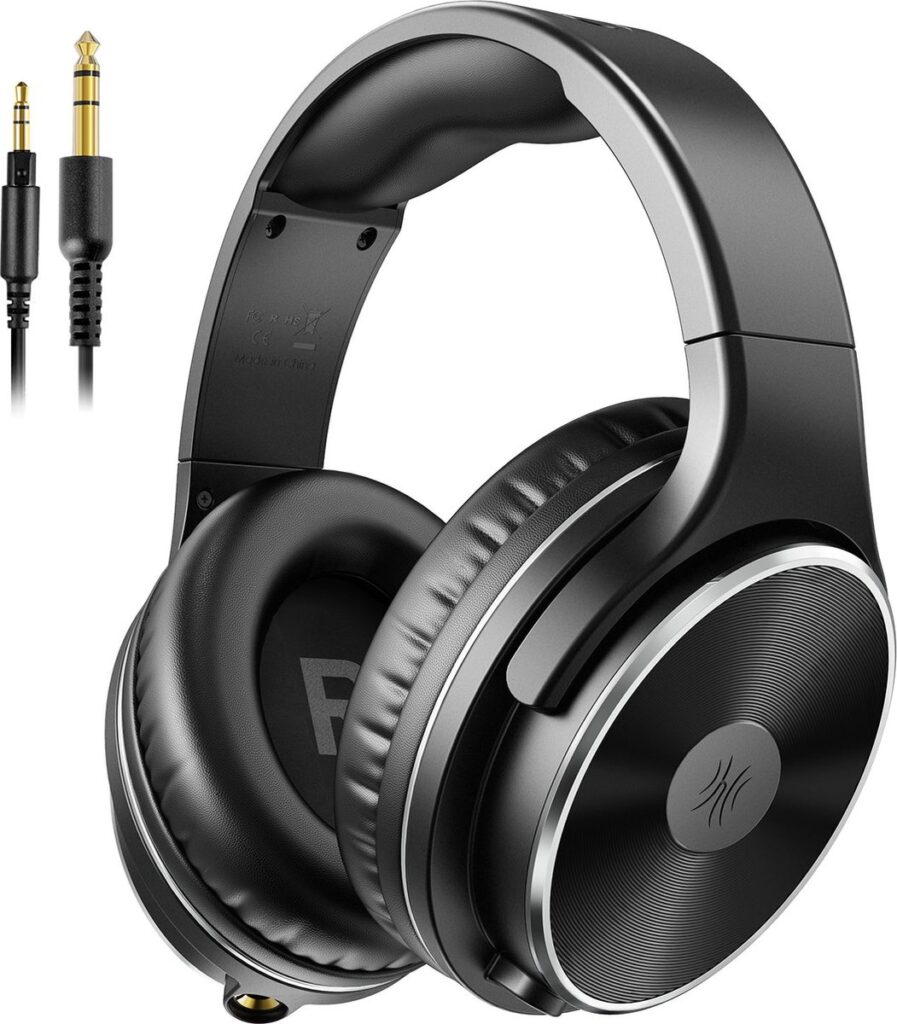 OneOdio Studio HiFi - koptelefoon met microfoon - extra lange kabel - muziek|studio|DJ (zwart)
