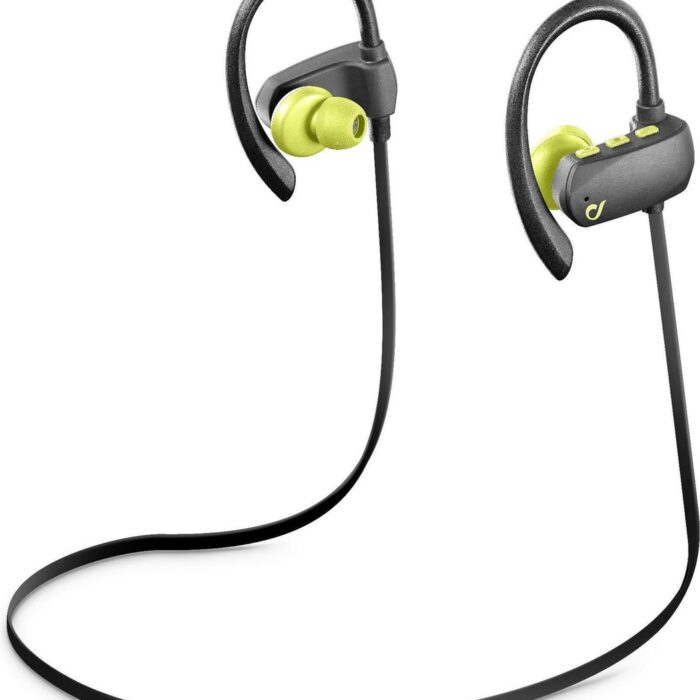 Cellularline Grasshopper Pro oorhaak Stereofonisch Bluetooth Grijs, Limoen mobiele hoofdtelefoon