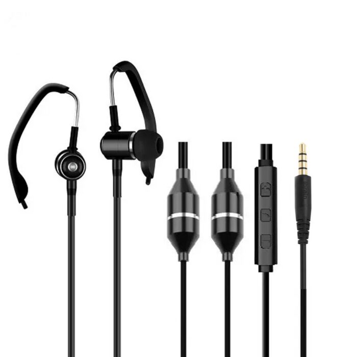 Anti straling Air Tube Headset HA18Z – iBrain Zwart - 3.5 mm Jack