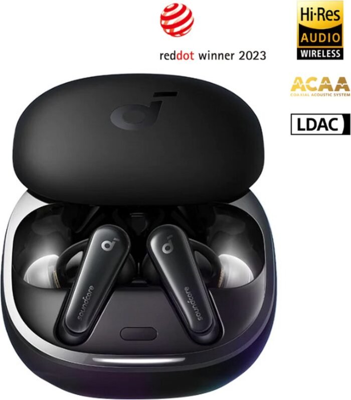 soundcore Liberty 4 - Prime auto-ruisonderdrukkende oordopjes zwart- echt draadloze oordopjes met ACAA 3.0 - Dual Dynamic Drivers voor Hi-Res premium geluid - Spatial Audio met Dual Modes - Hartslagmeter