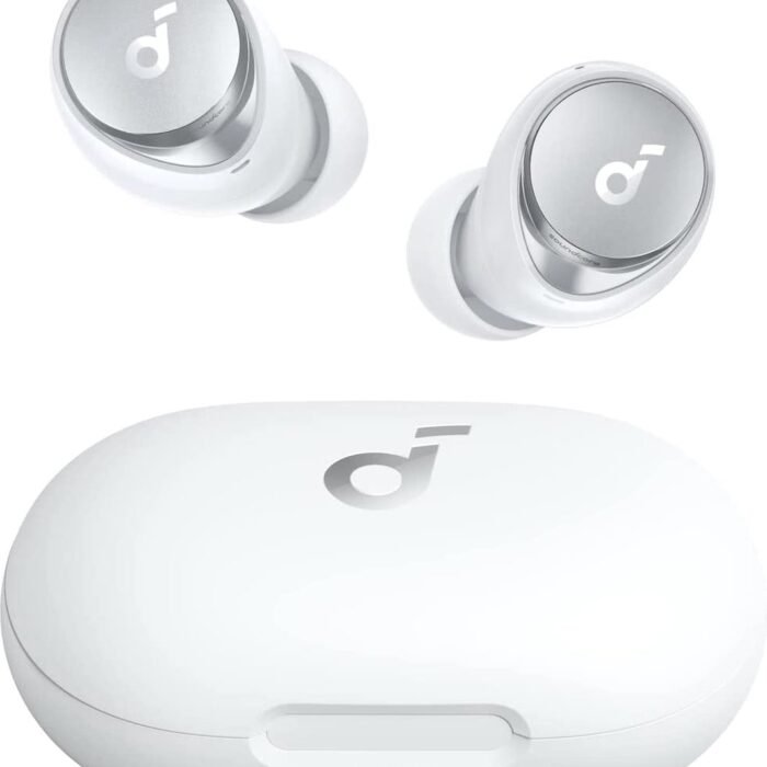 Soundcore by Anker Space A40 draadloze oordopjes met actieve ruisonderdrukking, 50 u speeltijd, 10 u speeltijd na 1 lading, LDAC Hi-Res Sound, comfortabel, 6 microfoons, draadloos laden, snelladen