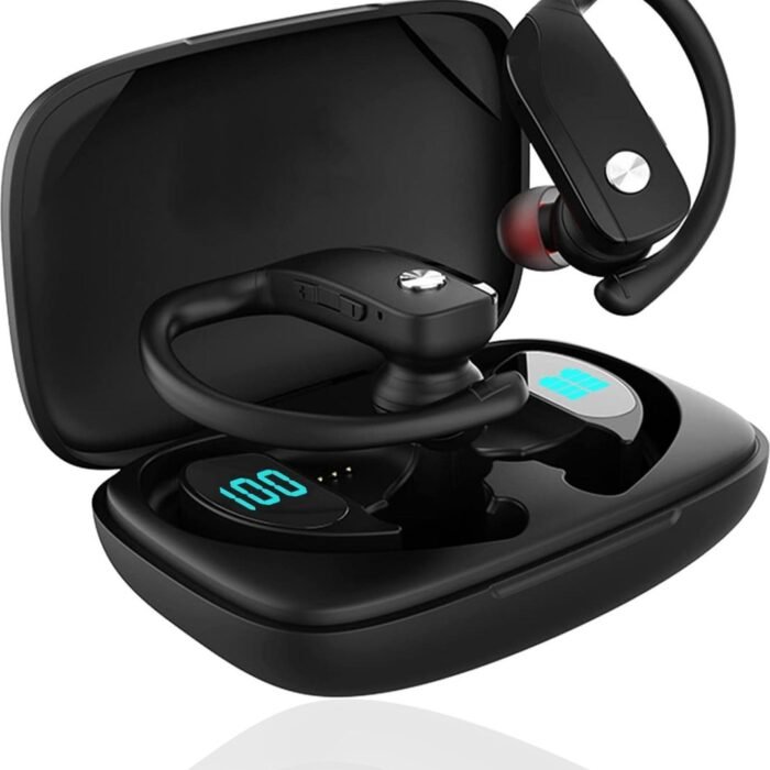 EDSYS Draadloze Oordopjes – Bluetooth Sport Oortjes Draadloos – Lange Batterijduur & Snelladen – Waterdicht – Hifi-Audio