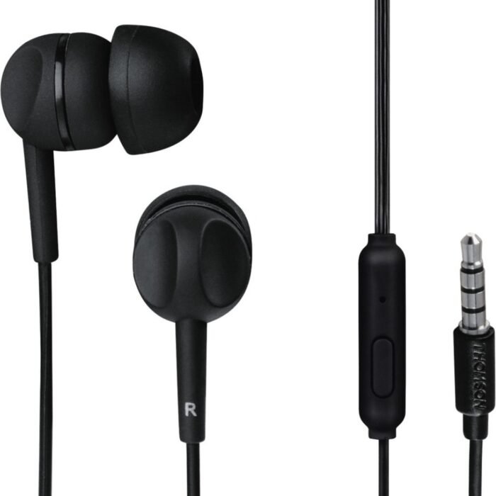 Thomson EAR3005BK koptelefoon, in-ear, microfoon, zwart