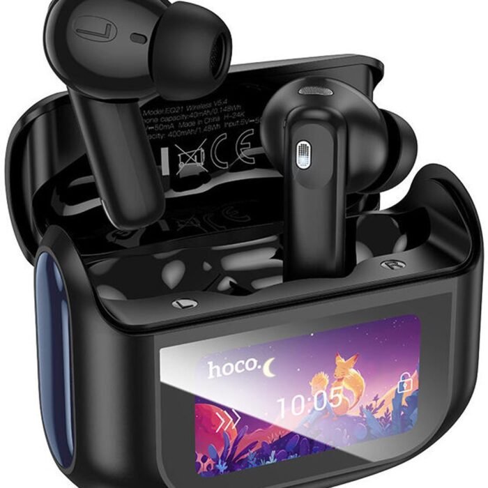 Hoco EQ21 ANC Noise Cancelling Draadloze Oordopjes Met Touchscreen Zwart