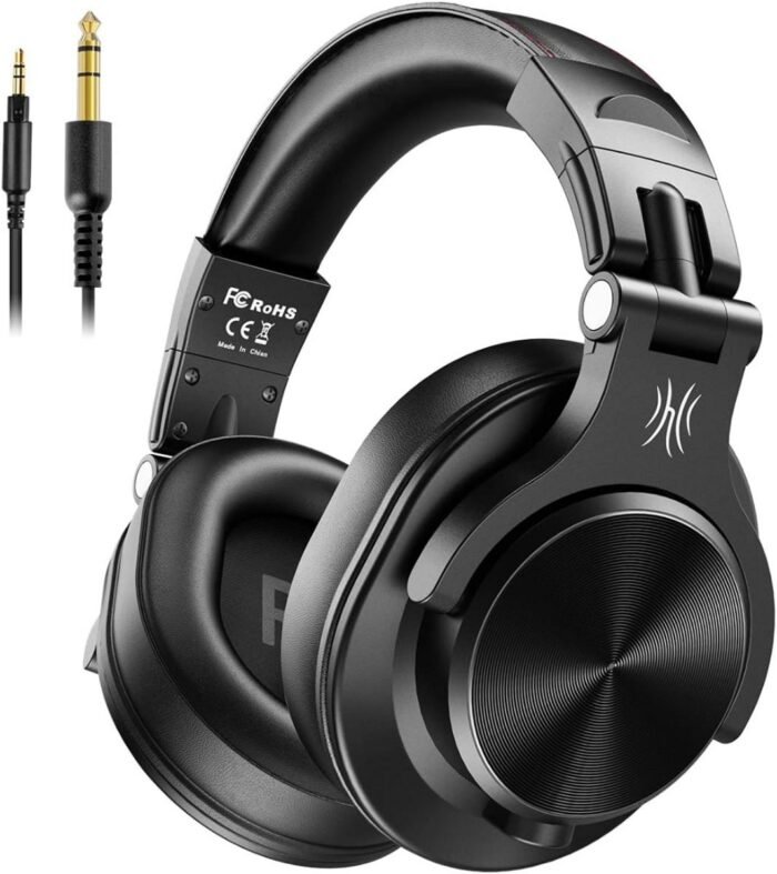 Goodivery ® - Koptelefoon - DJ-hoofdtelefoon met kabel - HiFi-hoofdtelefoon met gedeelde poort voor E-Drum - ‎0.02 x 0.02 x 0.01 cm - Zwart