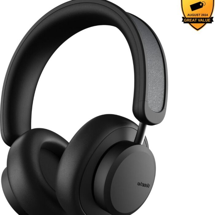 Urbanista Los Angeles – Zelfopladende Draadloze Koptelefoon – Active Noise Cancelling – Opladen met Zonenergie – Eindeloze batterij – Zwart