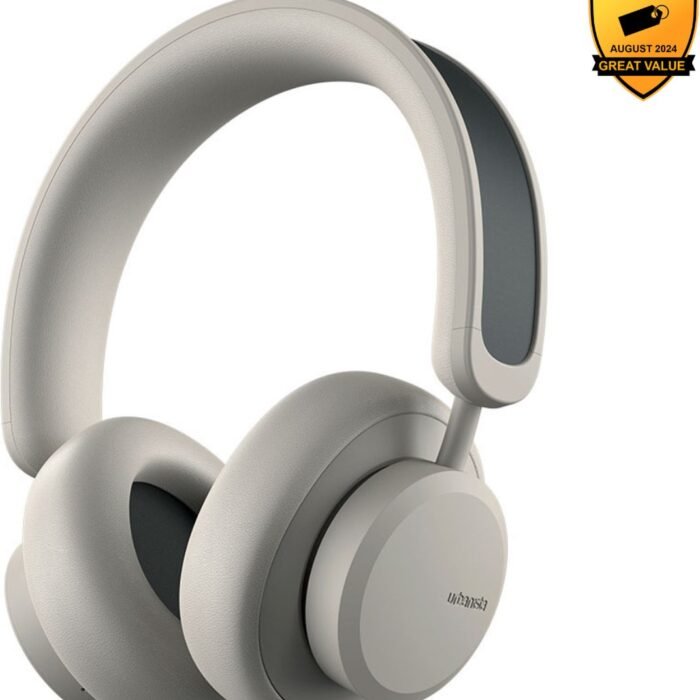 Urbanista Los Angeles – Zelfopladende Draadloze Koptelefoon – Active Noise Cancelling – Opladen met Zonenergie – Eindeloze batterij – Grijs