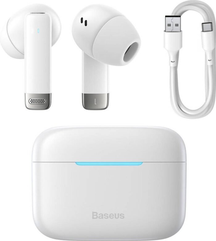 Baseus Bowie E9 - Draadloze Oordopjes - Noise Cancelling - Wit