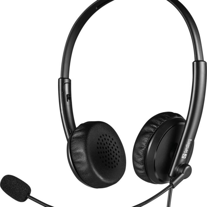 Sandberg - 126-21 - hoofdtelefoon - Bedraad - Kantoor - Zwart - 2in1 - callcenter