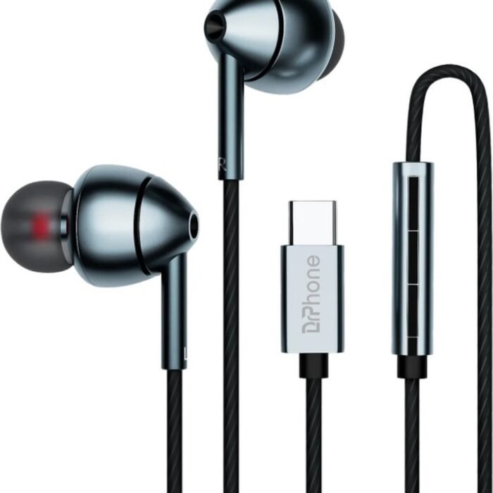 DrPhone Hi-ProSound - Metalen USB-C met DAC - Bedrade Hoofdtelefoon voor o.a. iPhone 15/16, Samsung, Huawei en Xiaomi