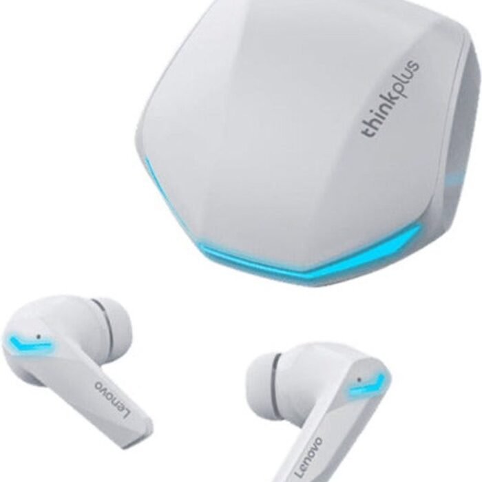 Lenovo ThinkPlus GM2 Pro - Bluetooth 5.3 - Draadloze oordopjes - Ergonomisch - Noise-cancelling - Waterbestendig - Sport - Gamen - Reizen - Wit