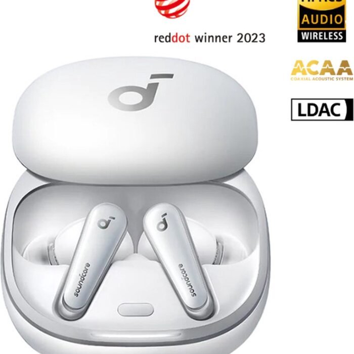soundcore Liberty 4 - Prime auto-ruisonderdrukkende oordopjes wit- echt draadloze oordopjes met ACAA 3.0 - Dual Dynamic Drivers voor Hi-Res premium geluid - Spatial Audio met Dual Modes - Hartslagmeter