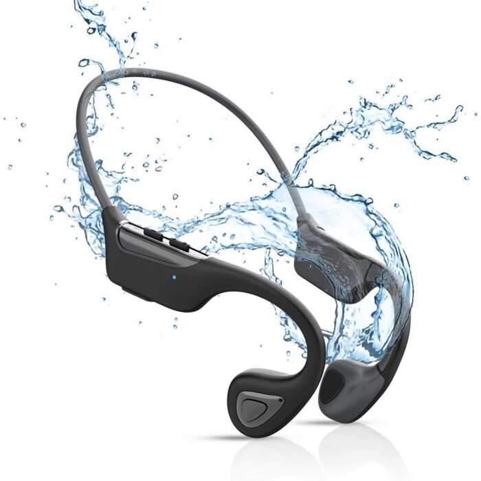 Tech Essentials® Wave - Bone Conduction Headphone - IPX7 Waterbestendig - Bluetooth V5.3 | Koptelefoon - Draadloze Sport Oordopjes - Hardloop Oortjes - Headset - Zwart