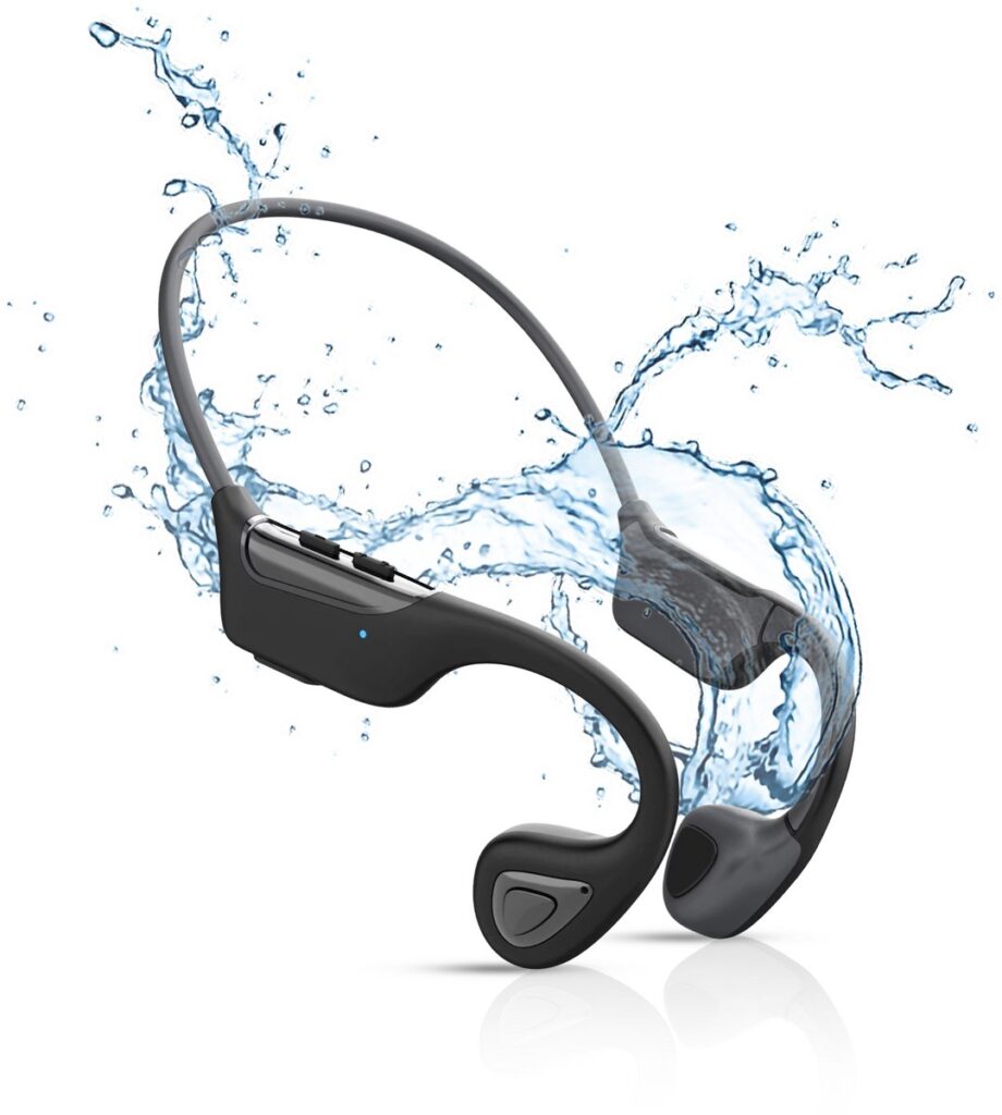 Tech Essentials® Wave - Bone Conduction Headphone - IPX7 Waterbestendig - Bluetooth V5.3 | Koptelefoon - Draadloze Sport Oordopjes - Hardloop Oortjes - Headset - Zwart