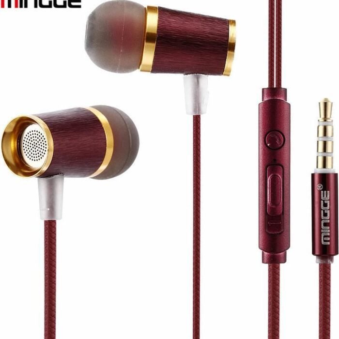 M21 High Bass In-Ear Oordopjes met 3.5mm Jack Oortjes vooriPhone / Samsung Galaxy / Huawei - bruin